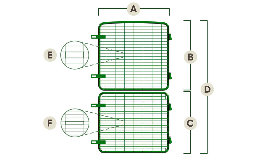 Eglu dimensioni della porta pro