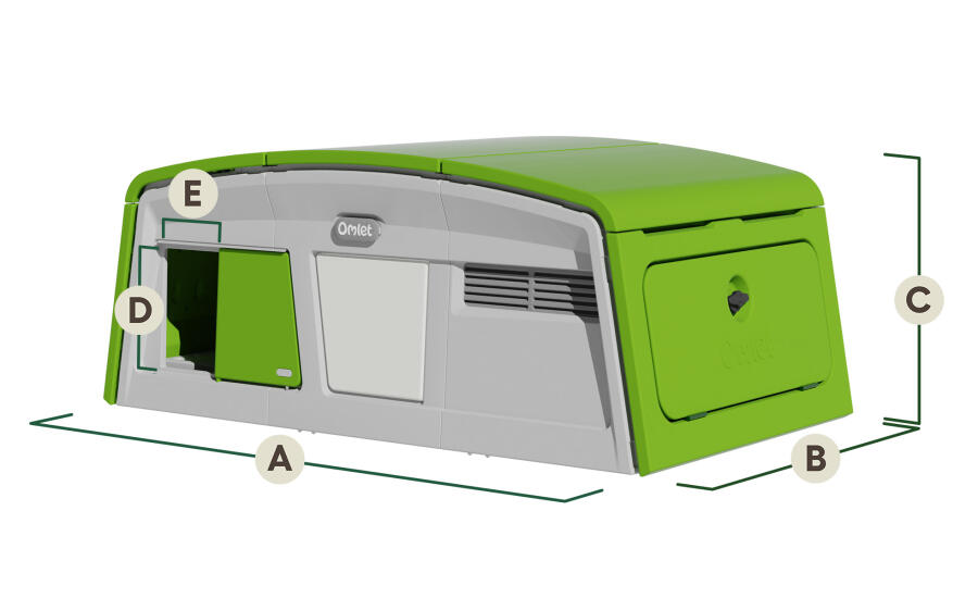 Eglu dimensioni della casa pro